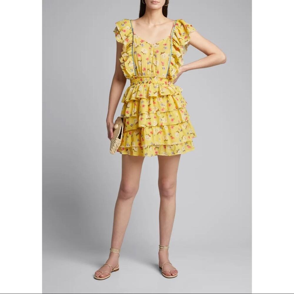Loveshackfancy yellow floral phyllis dress